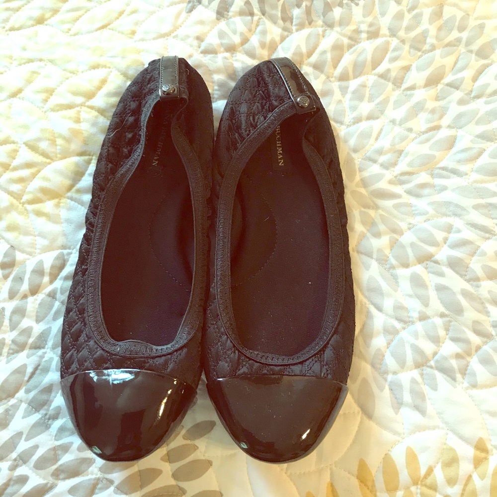 💘Dana Buchman Black Quilted Ballet Flats Sz 8.5 M - Picture 2 of 6